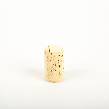 Natural cork stopper JAKOBA, knurled on both sides, light-coloured, 1.7"/4,4cm, Ø1"/2,6cm