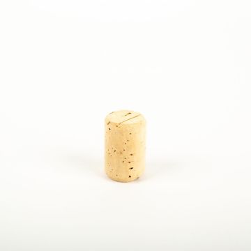 Natural cork stopper JAKOBA, knurled on both sides, light-coloured, 1.6"/4cm, Ø1"/2,6cm