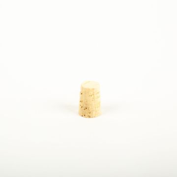 Pointed cork stopper ALMEDA made of natural cork, light-coloured, 0.9"/2,2cm, Ø0.5"/1,3/0.6"/1,6cm