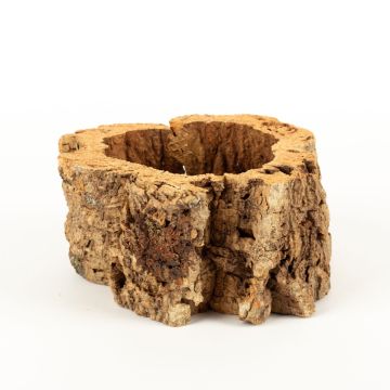 Cork bark flower pot ORSINO, natural, 4"/10cm, Ø7"-9"/19-24cm