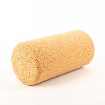 Cork fascia roller ALLISON made of agglomerated cork, natural, 12"/30cm, Ø5.7"/14,5cm