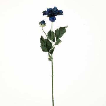 False flower Dahlia GINGER, Eco Collection, royal blue, 24"/60cm, Ø4"/10cm