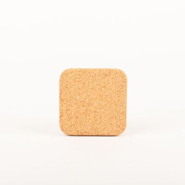 Square agglomerated cork coaster MANARA, natural, 4.7"x4.7"x0.6"/12x12x1,5cm