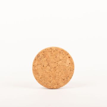 Round agglomerated cork coaster MANARA, natural, 0.6"/1,5cm, Ø4.7"/12cm